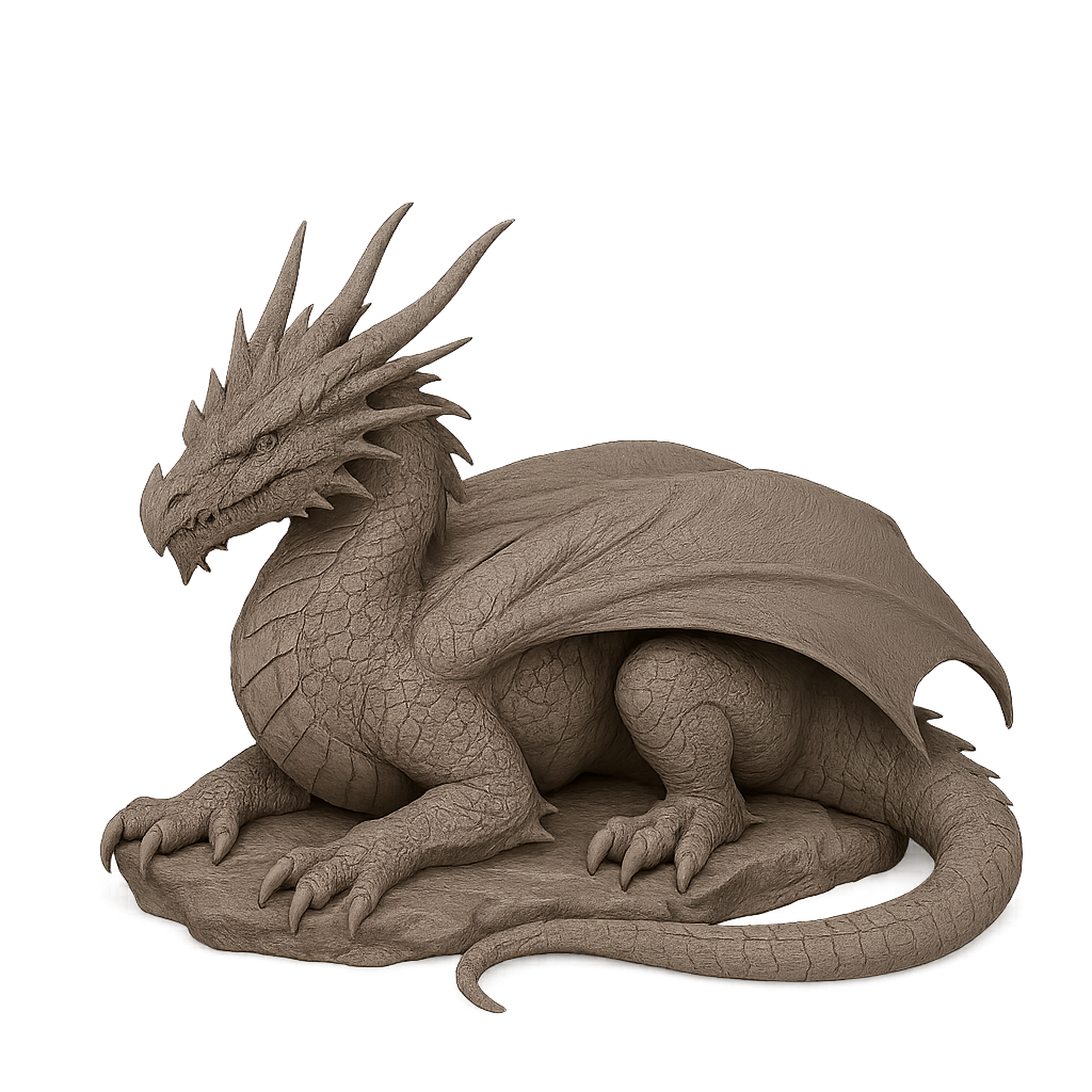 Miniatura 3 do modelo 3D Dragon Resting