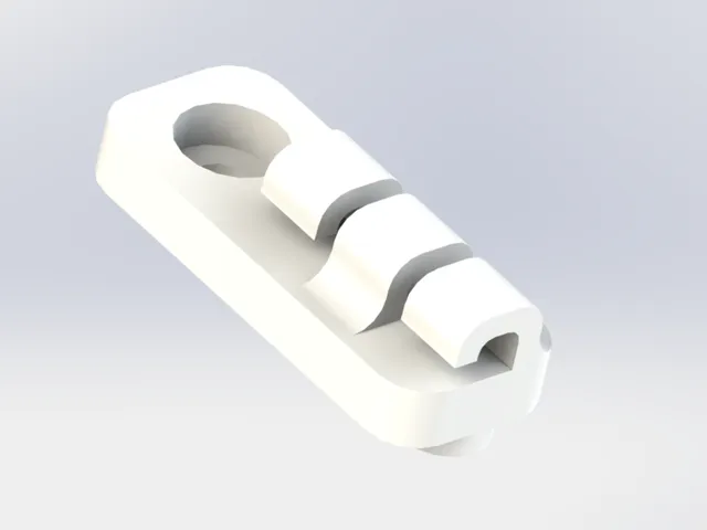 Cable clip for a profile