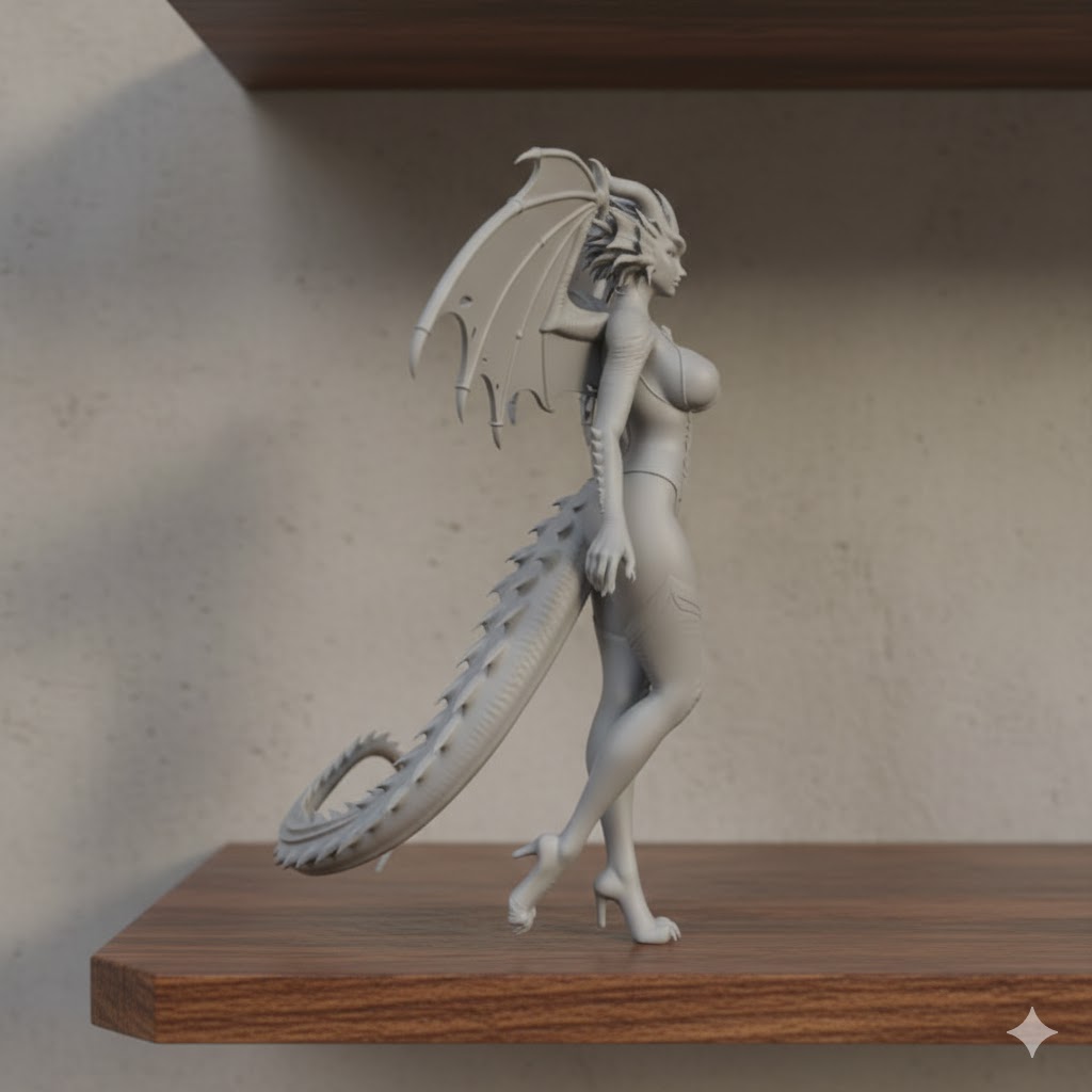 sexy humanoid dragon woman
