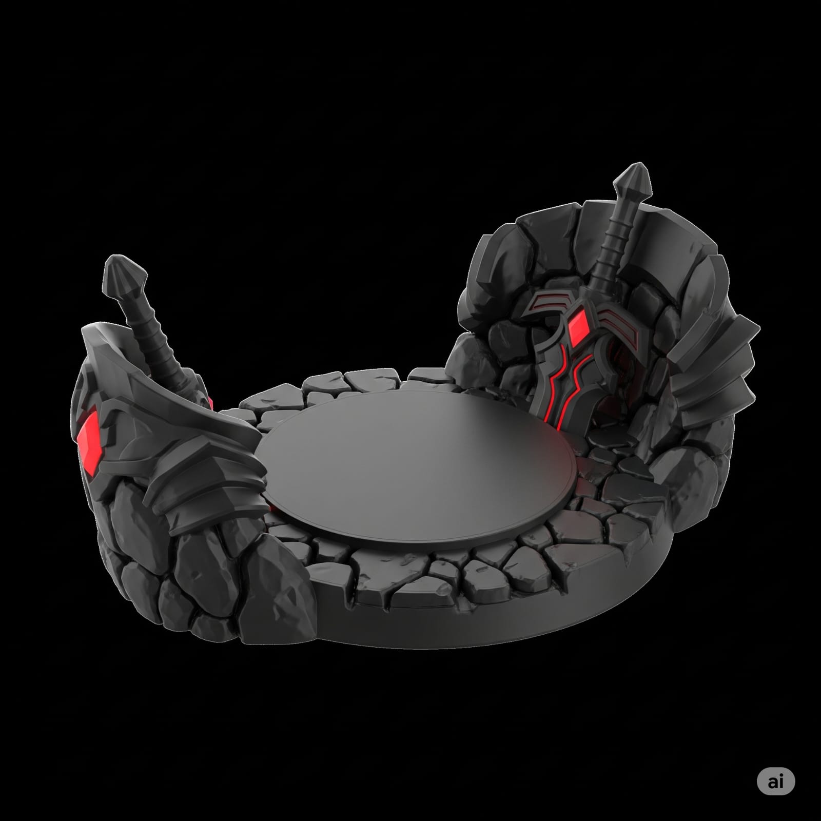 Miniatura 2 do modelo 3D base igris sombra