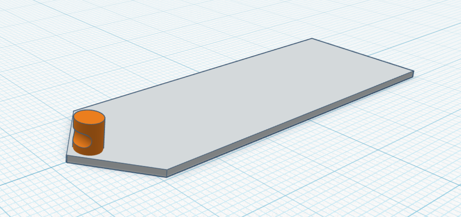 Simple Wall Hook (doublesided tape) 3D model