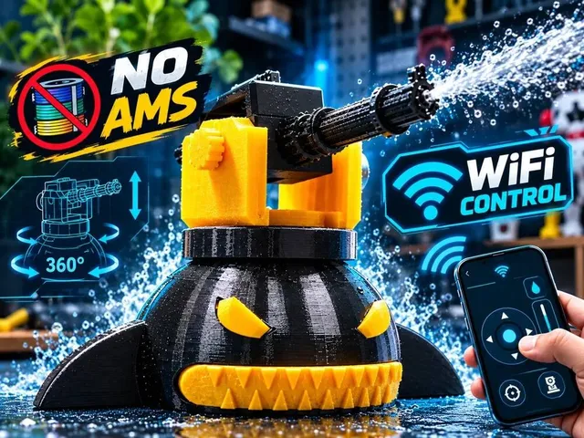 Black Shark Water Gun Turret – WiFi Controlled