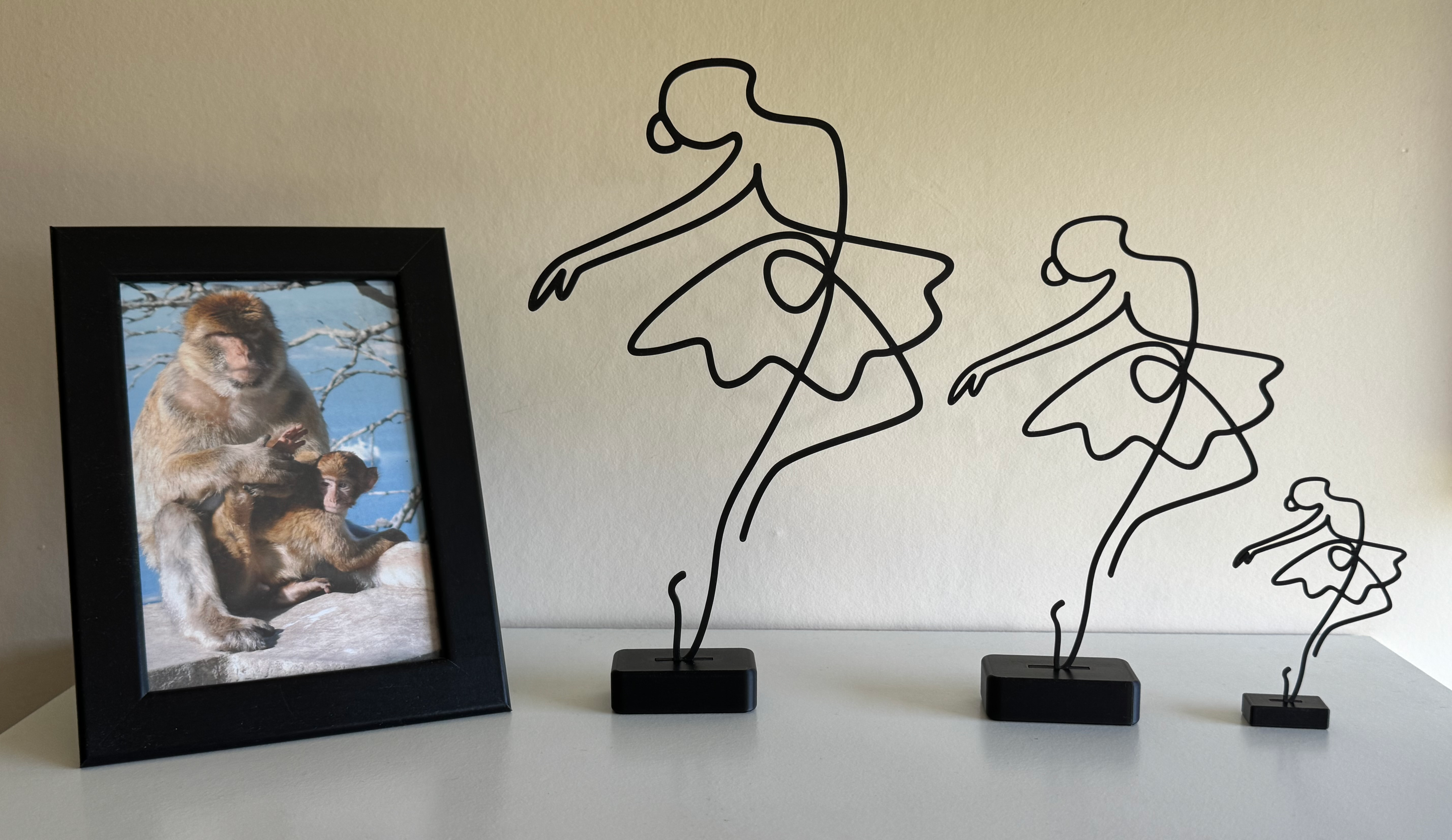 Minimal Ballet Line Art Sculpture