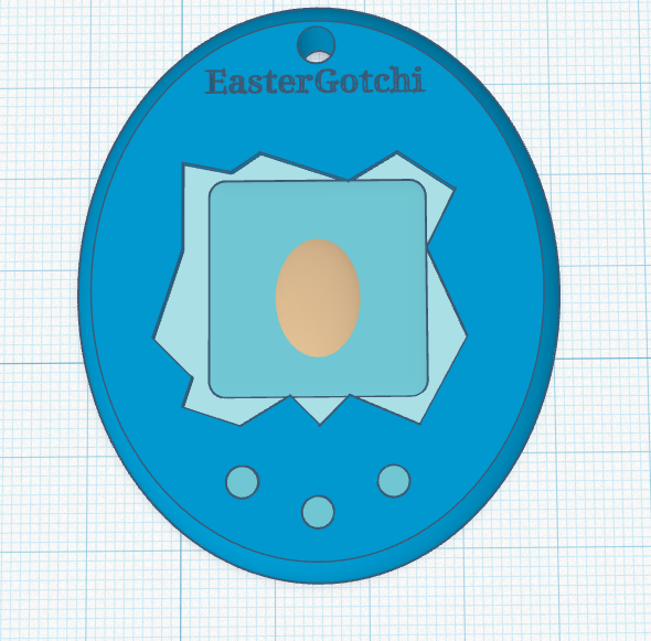 Paintable Easter Inspired Tamagotchi