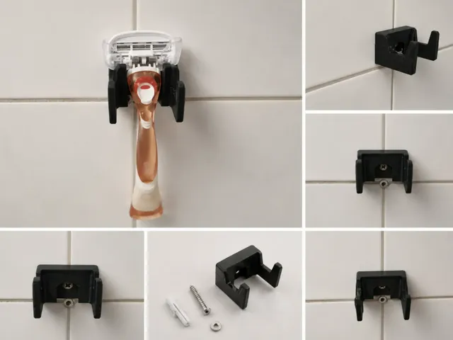 Razor holder wall mounted