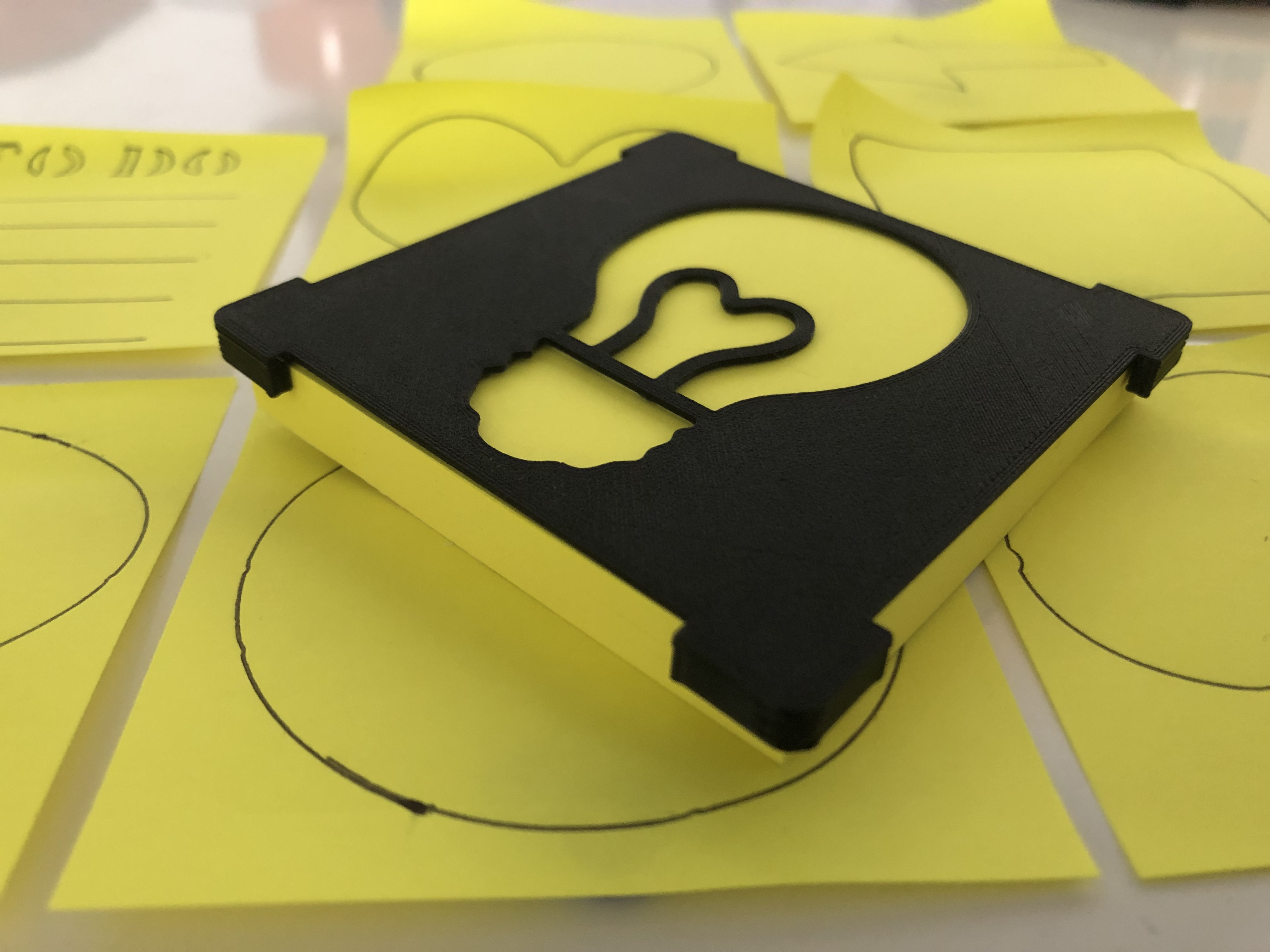 Miniatura 4 do modelo 3D Post-it Note stencils