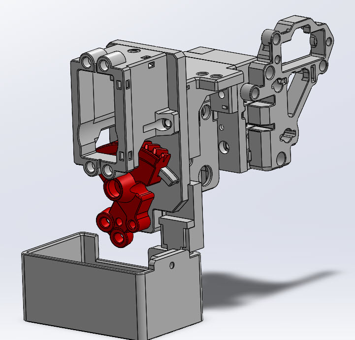 TradRack Encoder simple adapter and EREC filament cutter