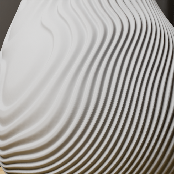 Vase « Grooved Pear » — thumbnail 3