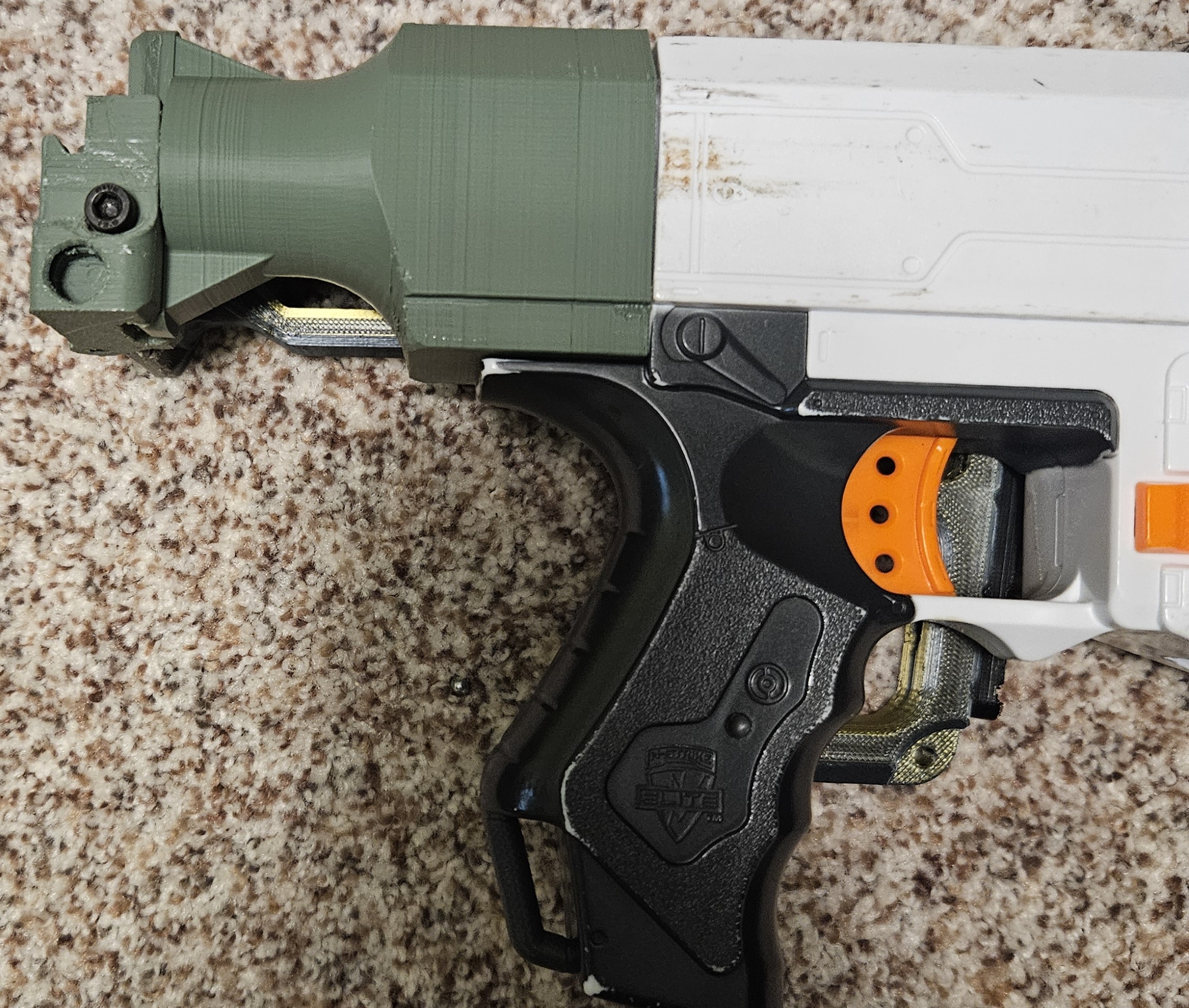Nerf stock to picatinny adapter