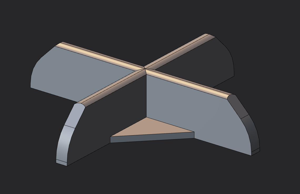 Tile Spacer for patios/decks for tile laying 3D model