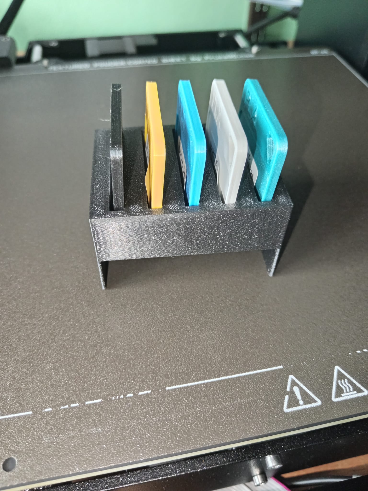 Prusa MMU3 Buffer Swatch Color Card Holder 3D model