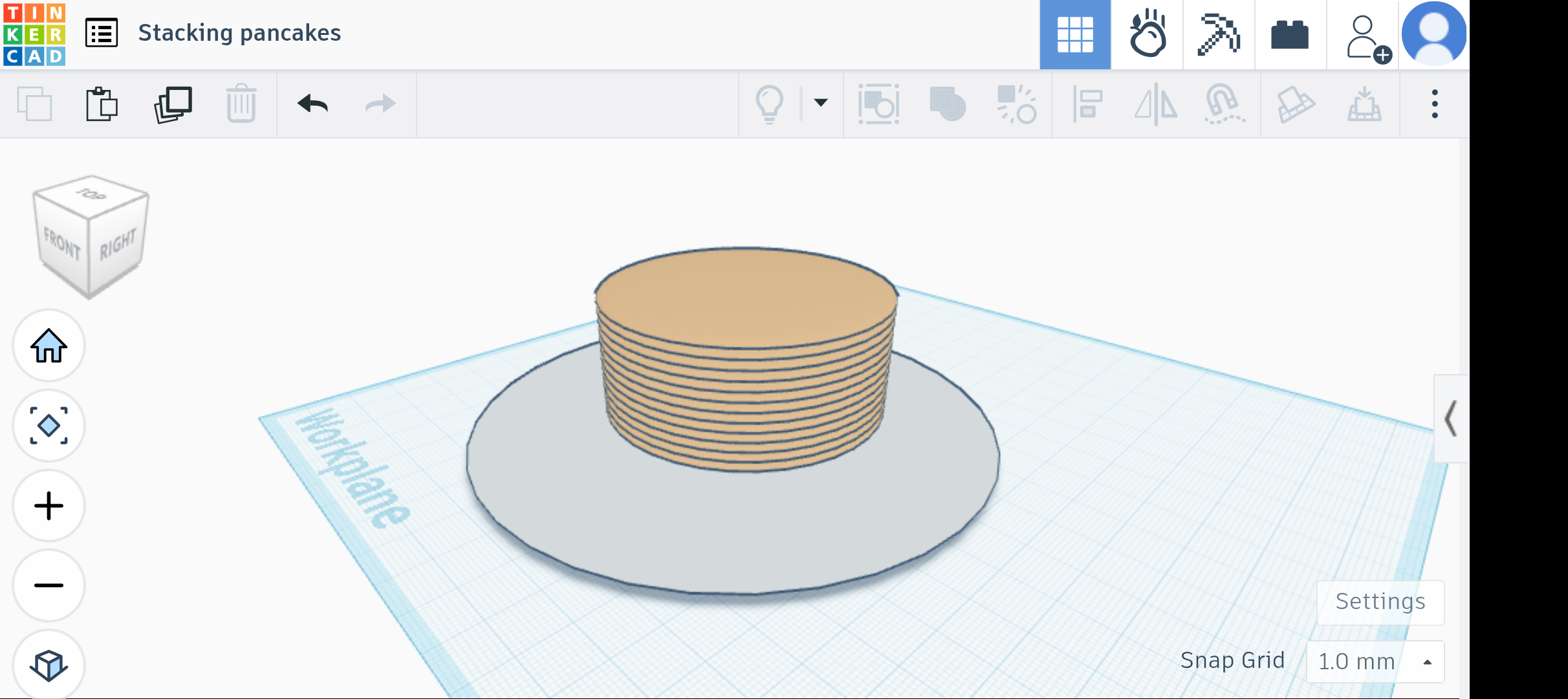 Miniatura 2 do modelo 3D Stacking pancakes