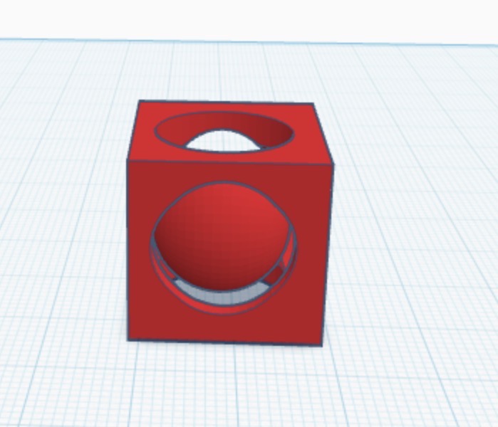 Ball in a cube