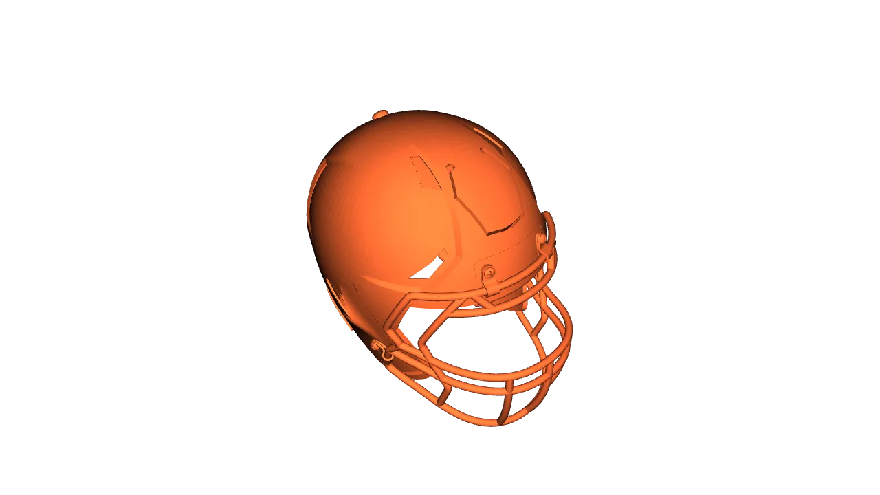 flex football helmet by Kcpr | Download free STL model | Printables.com