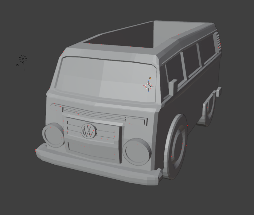 kombi 2007 with roof e without roof ( to store things ) 3D model