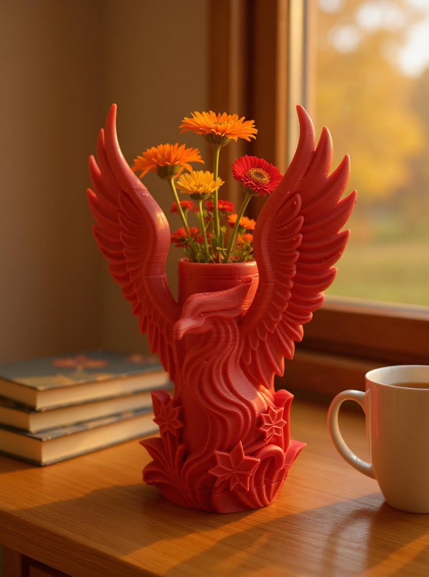 Phoenix Planter  Mythical Bird Pot for Plants