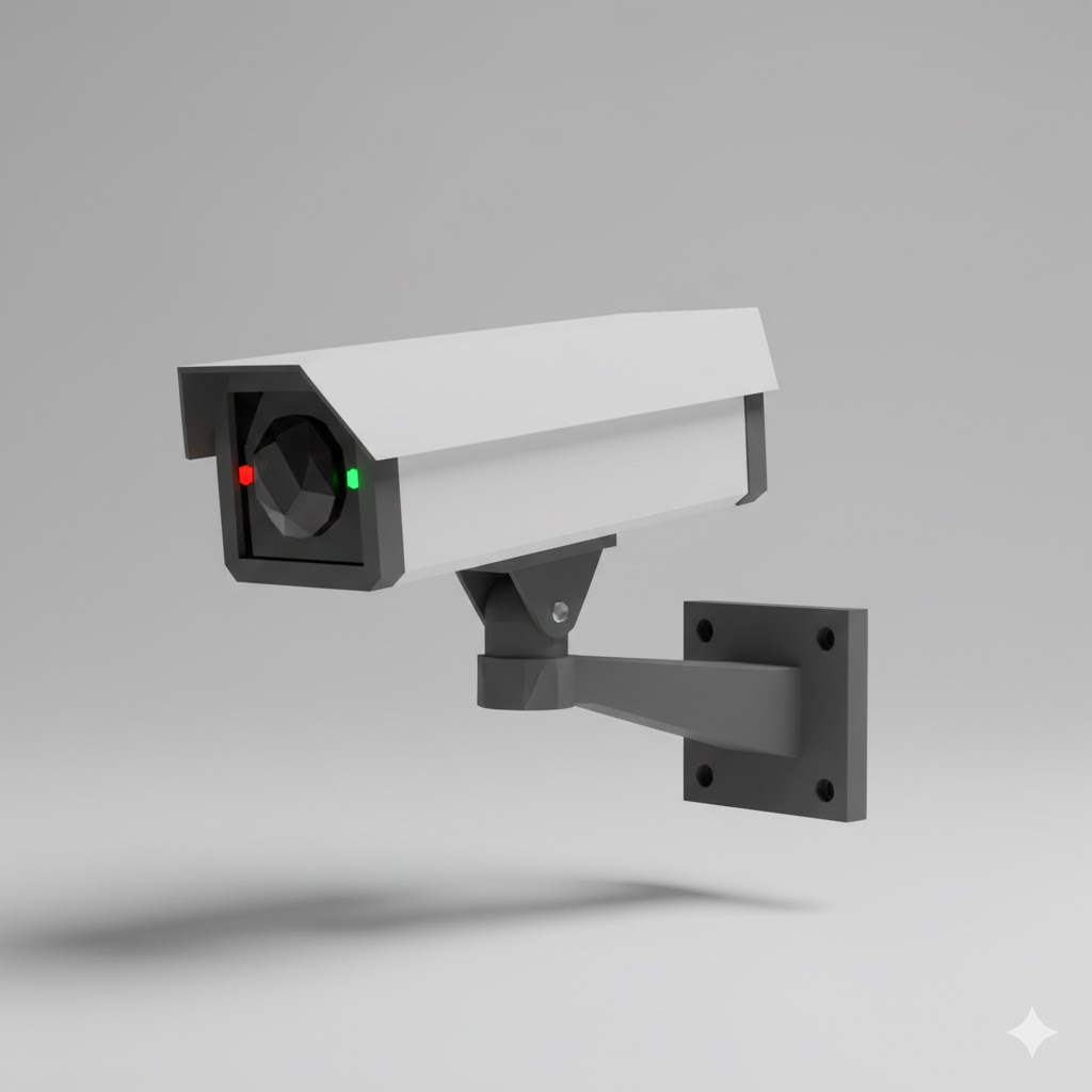 Low Poly Security Camera