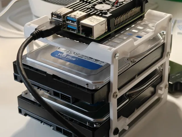Modular stackable HDD Rack: Flat Top