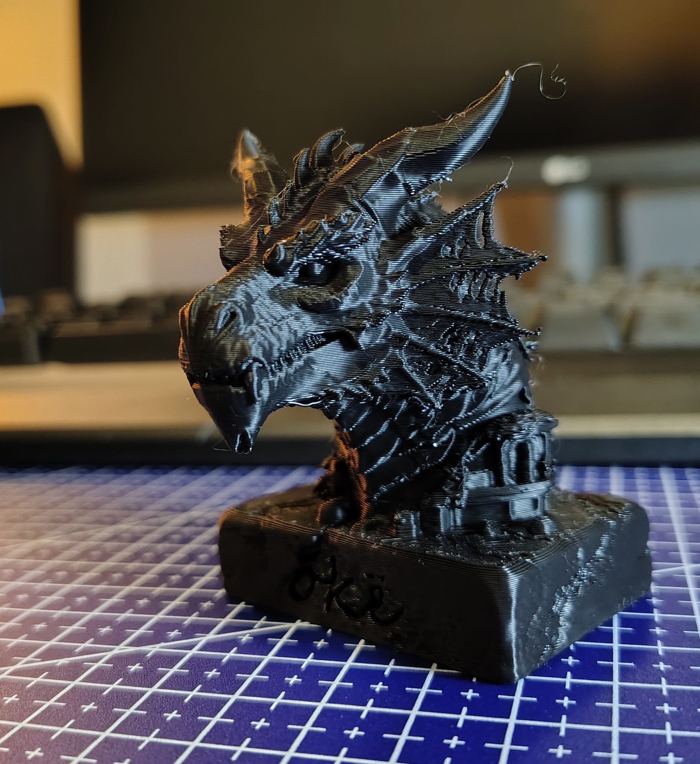 Miniatura 2 do modelo 3D Drago-statua