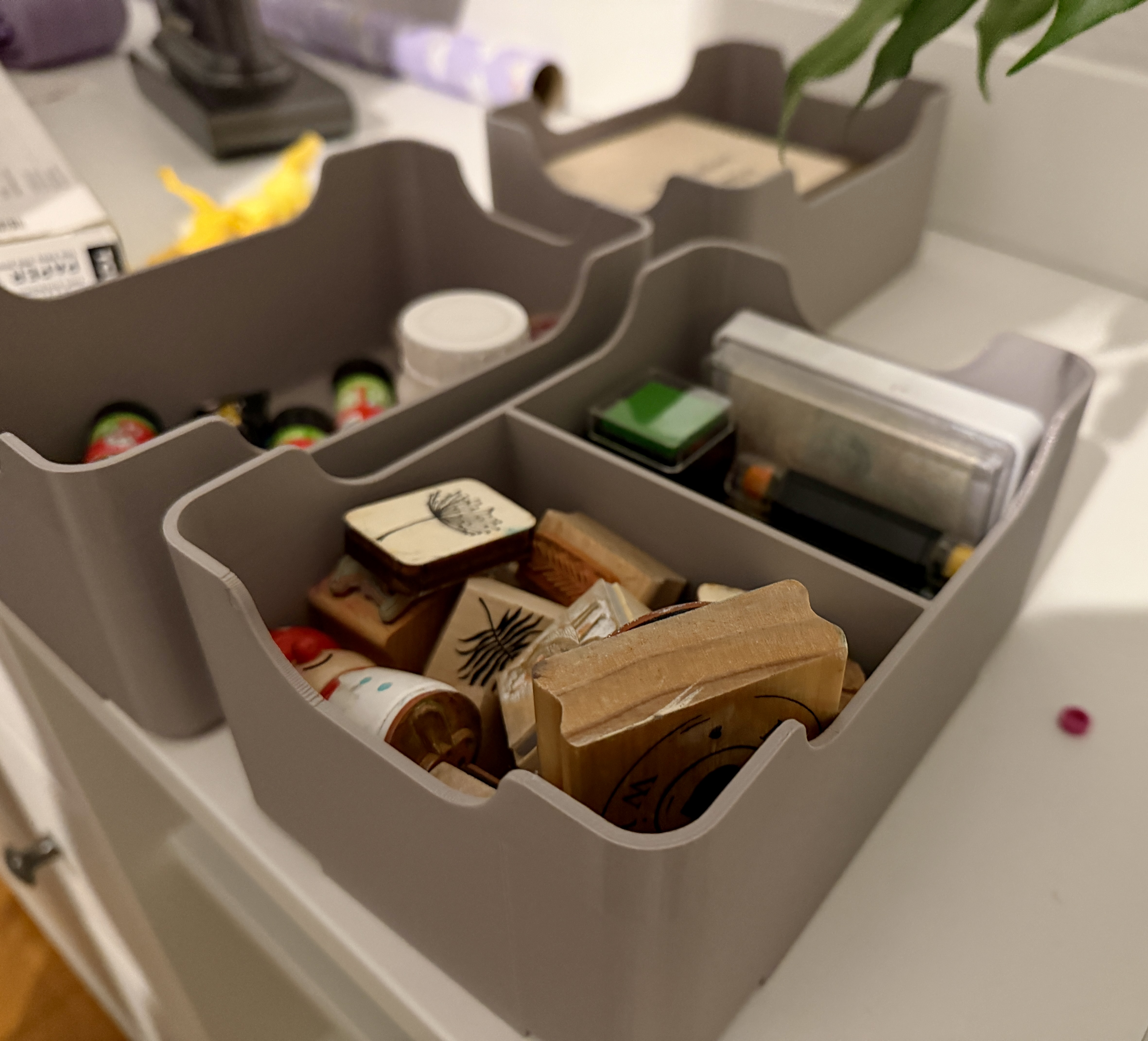 Stackable Storage Box 150x100x65 - With 2 Compartments