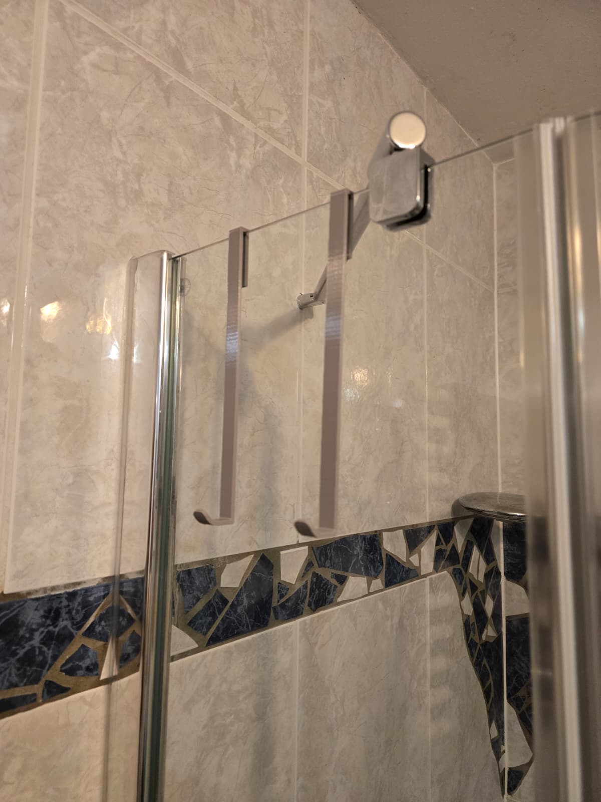 Simple shower hook longer and larger
