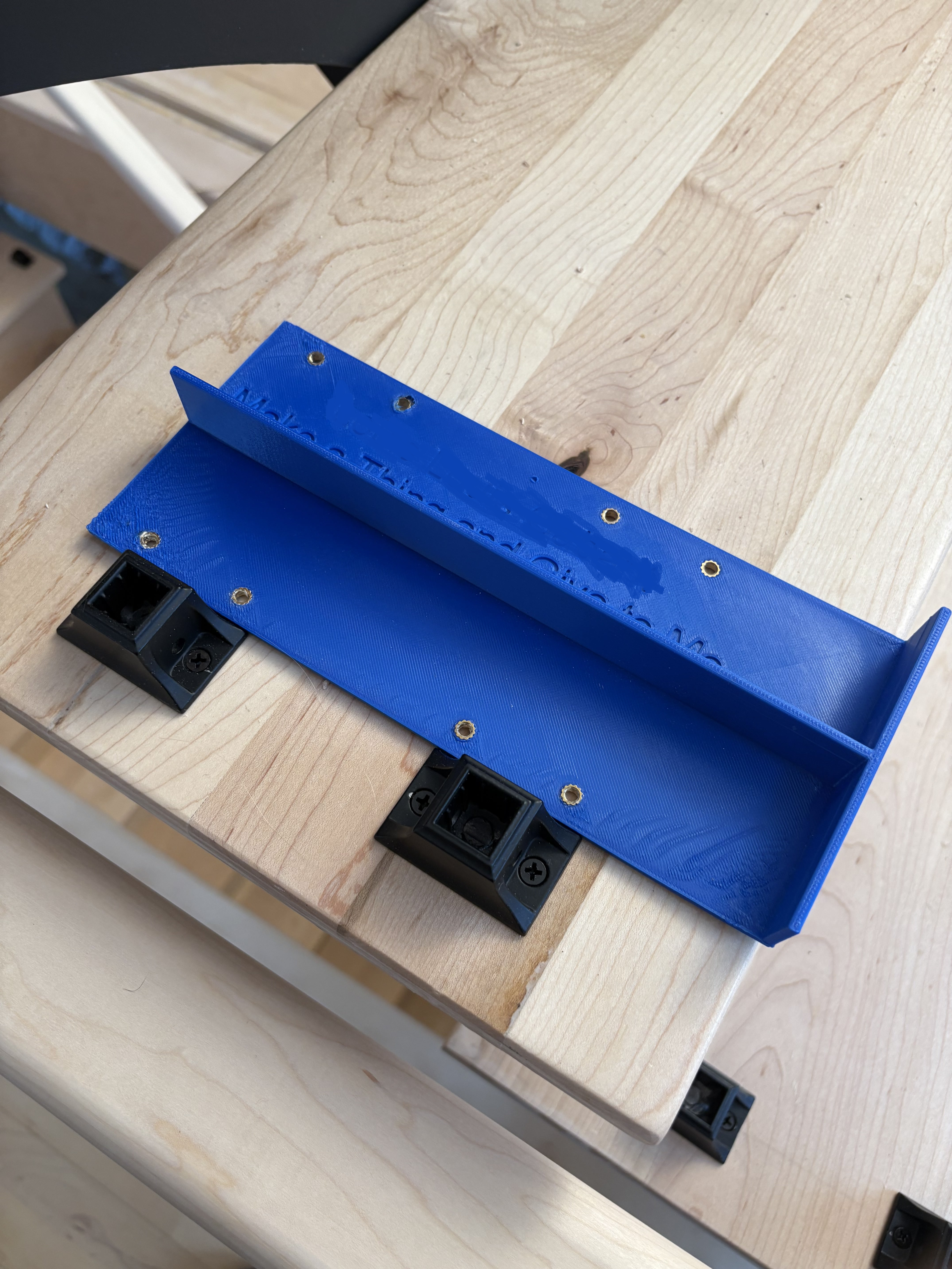 Hole drilling template for installation of stair banister