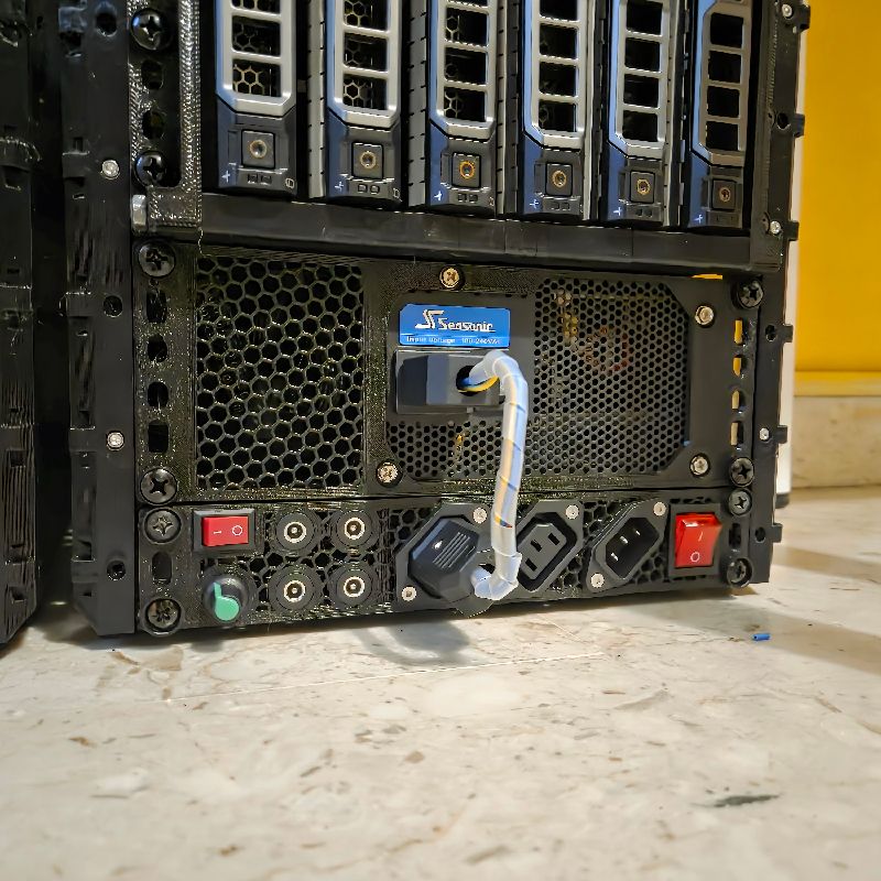 1U multifunction PDU for 10 inch rack by heron | Download free STL ...