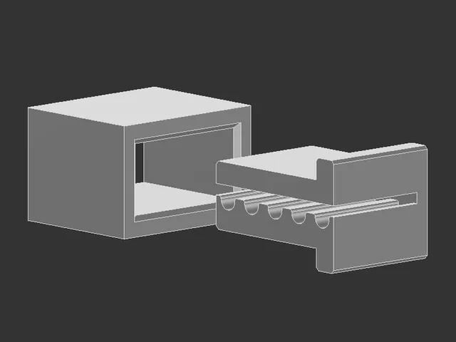parametric gt2 belt end clamp