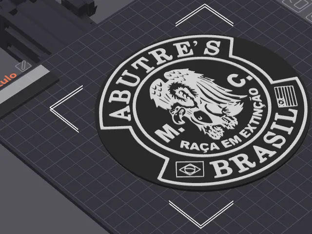 Emblema dos Abutres moto Clube São Paulo Brasil
