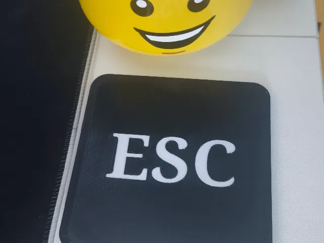 Keyboard key-shaped coaster