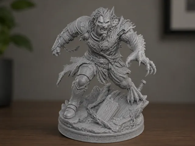 Warrior Turning Into Wolf Beast