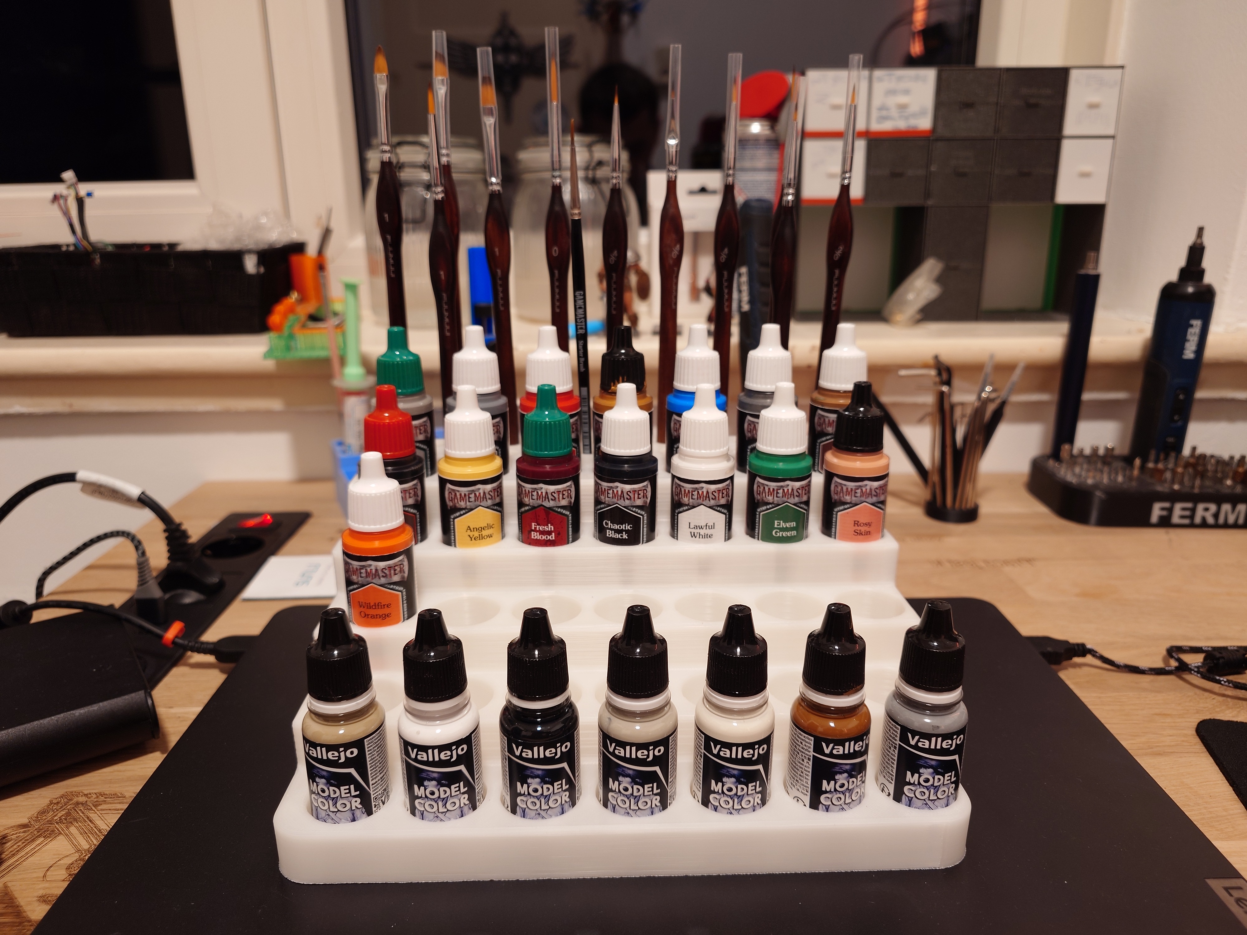 paint box, paints for painting 3D models
