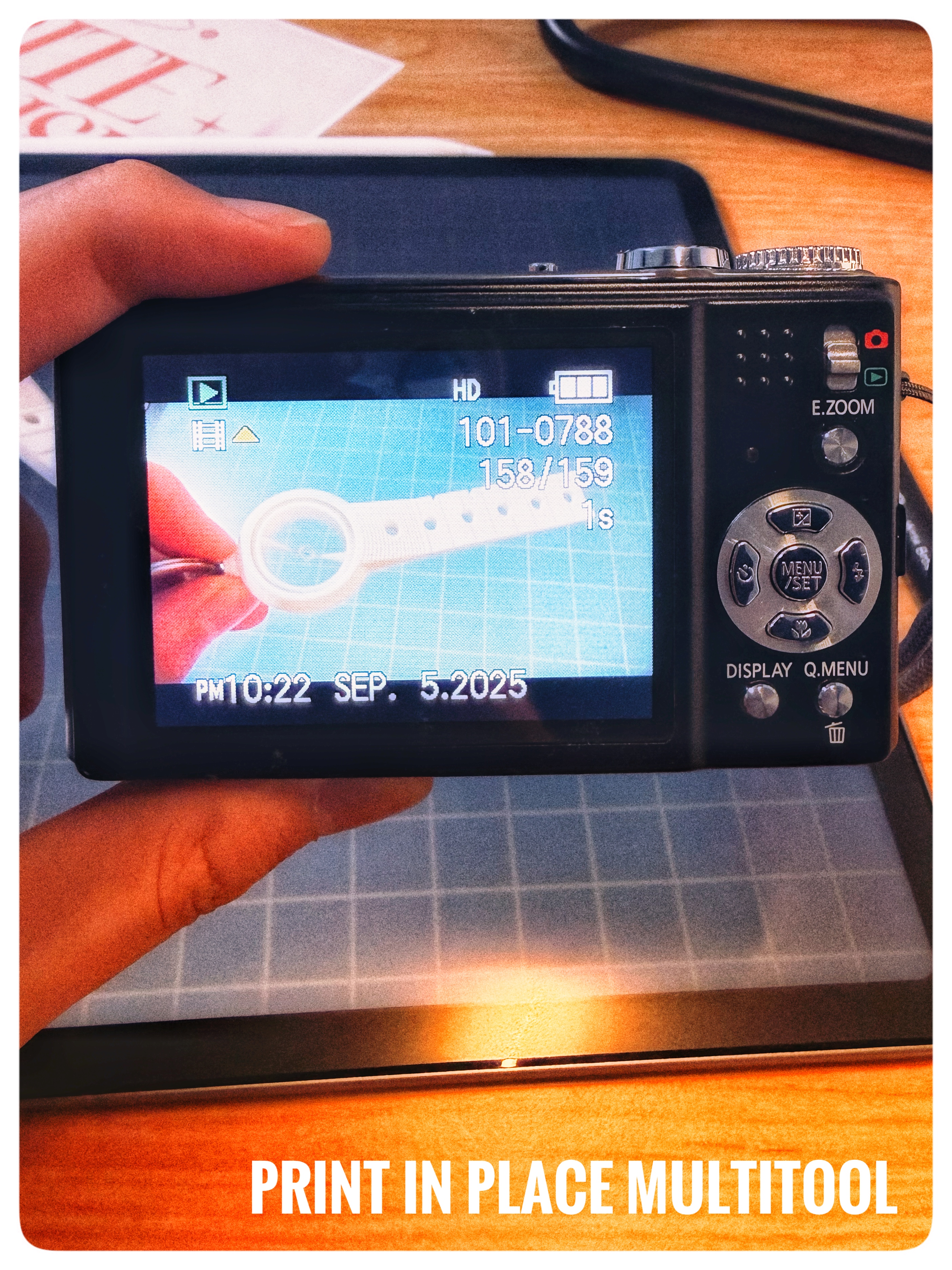 Print in Place Mutitool (Compass, Ruler, Pry Tool)