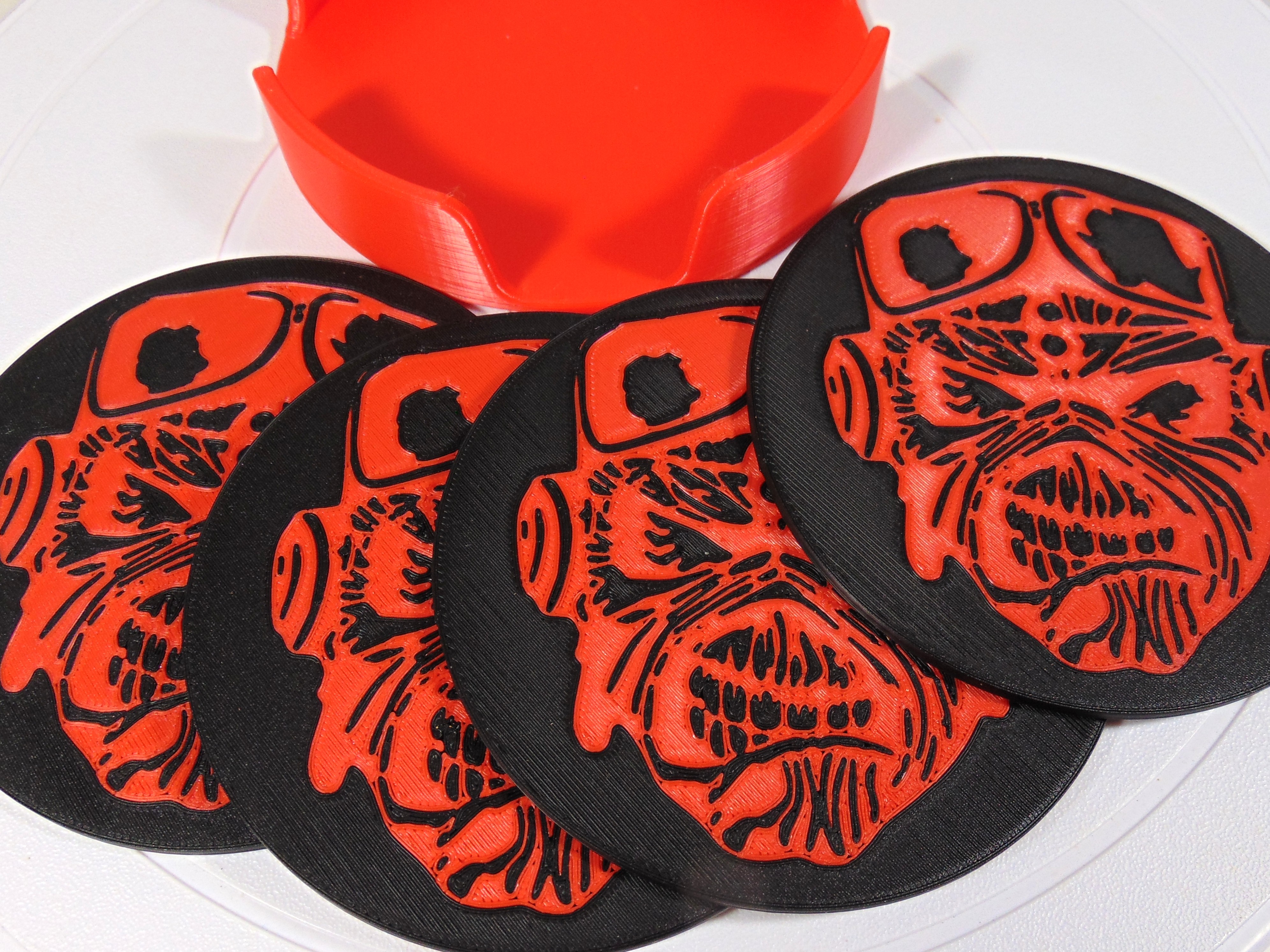 Iron Maiden Eddie Coaster Set Aces High Tribute 100mm