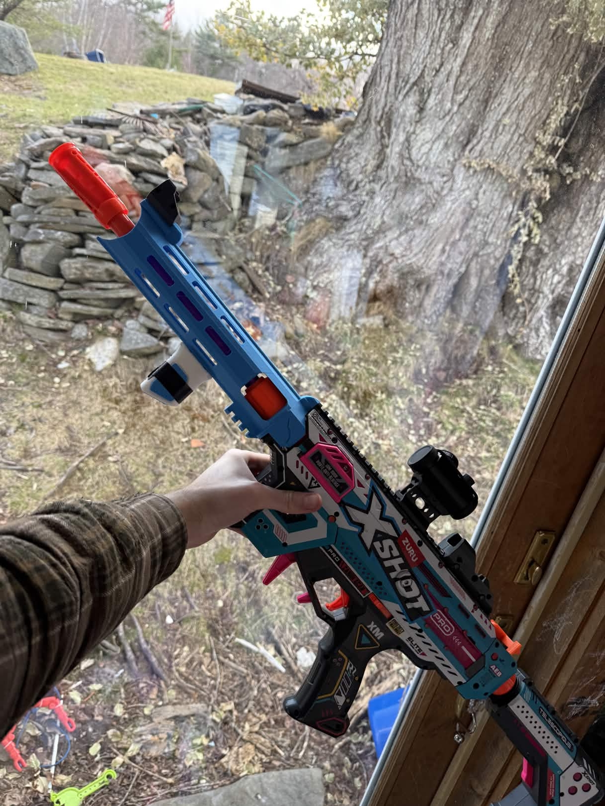 Project Blue Handguard for XSHOT Motorized Piston Pump (MPP)