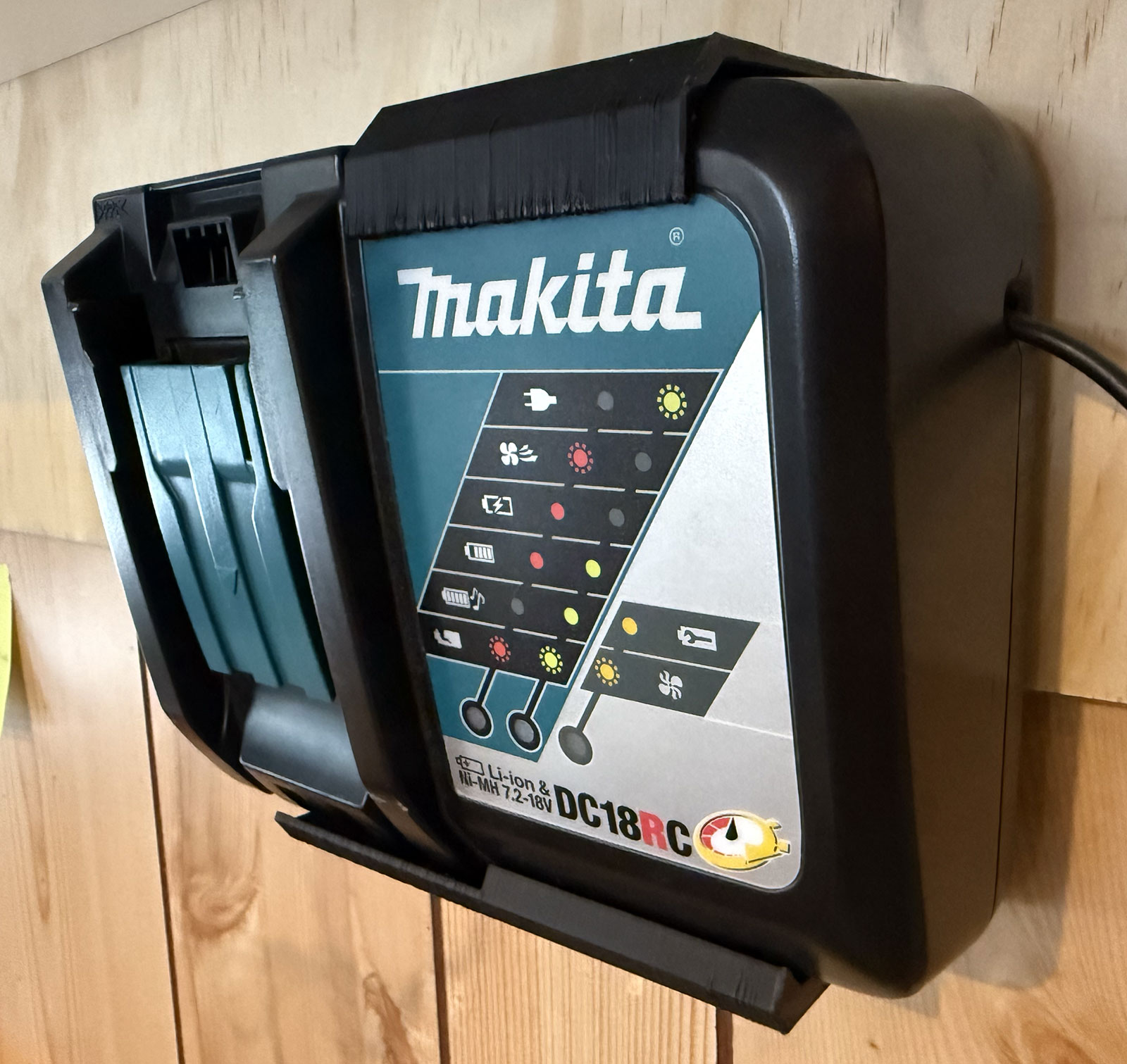 Wall Mount for Makita DC18RC Battery Charger