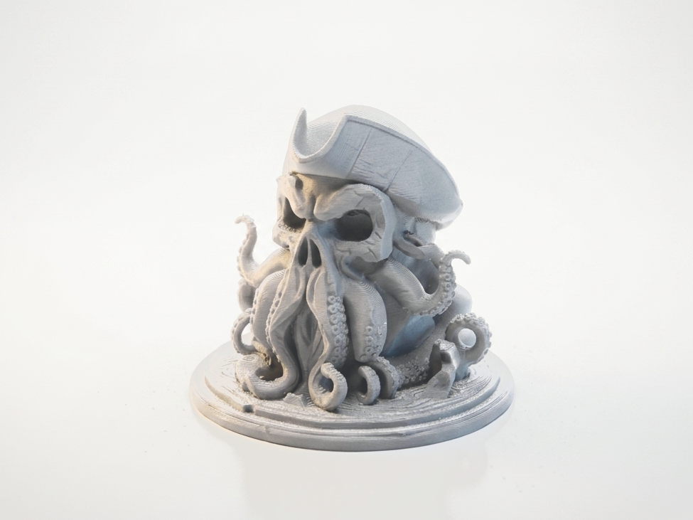 Davy Jones Skull Pirate Sculpture 3D Printable
