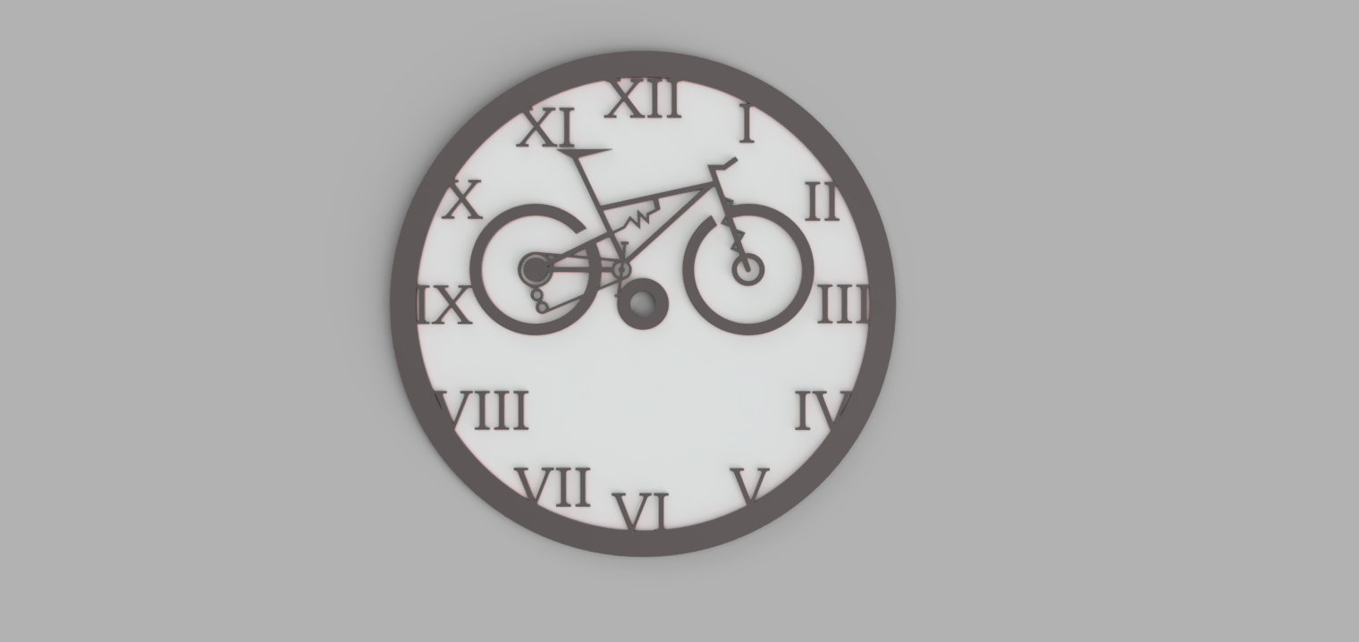 Bike wall clock