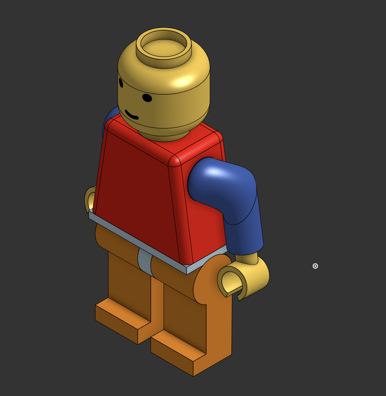 Model of a Lego Minifigure