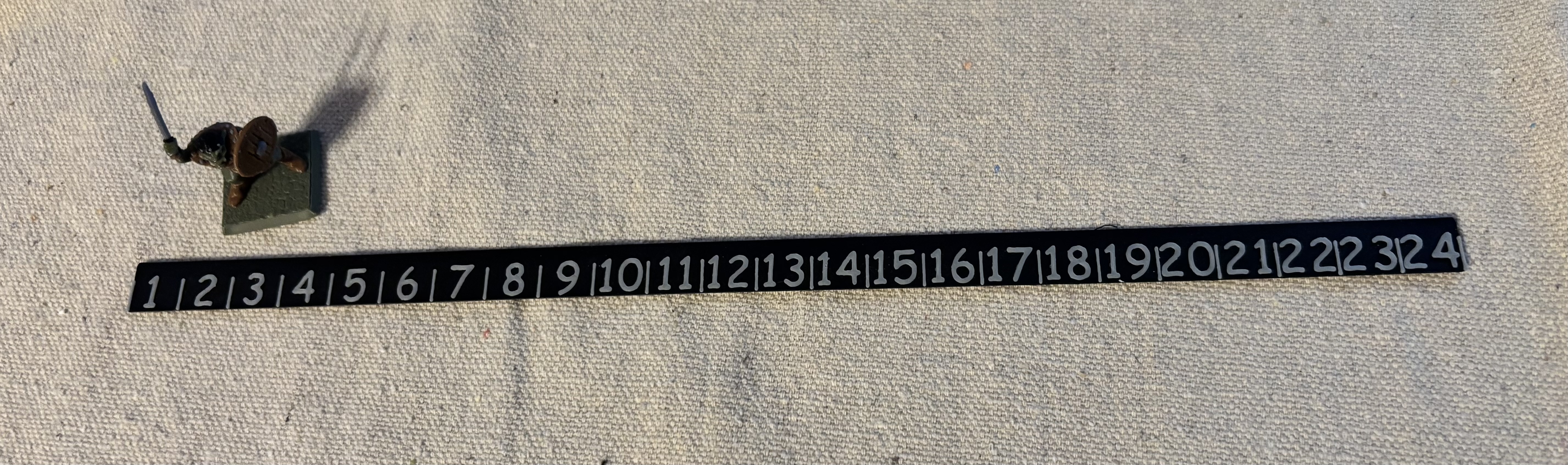 1/2 inch ruler for wargaming in 15mm