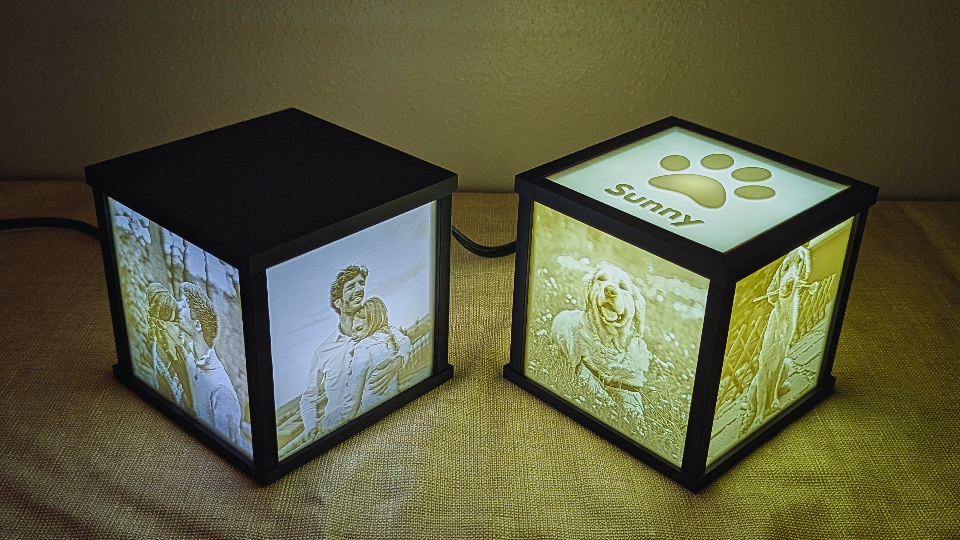 3D-printed Lithophane Picture/Memory Box