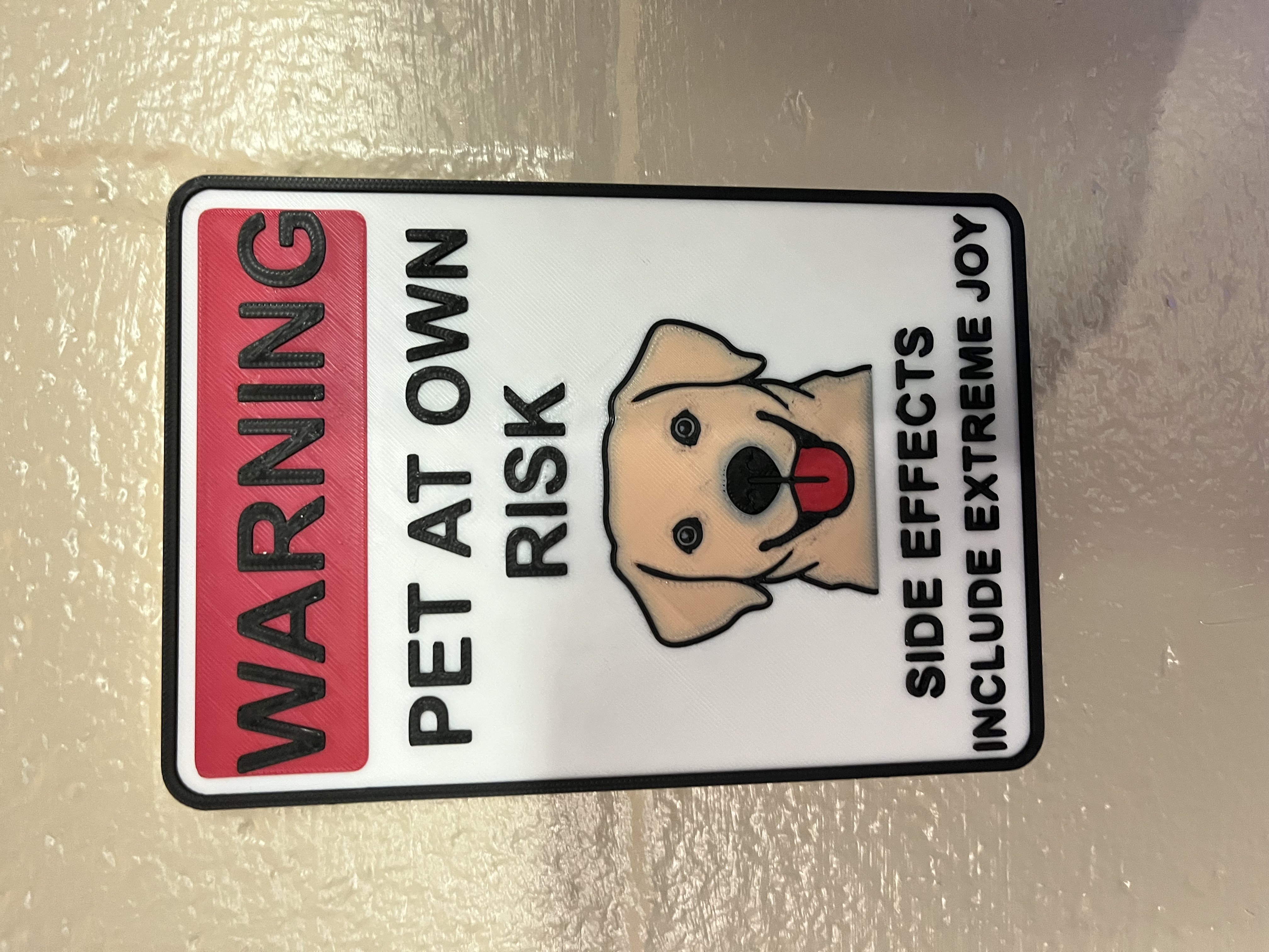 cute doggo warning sign
