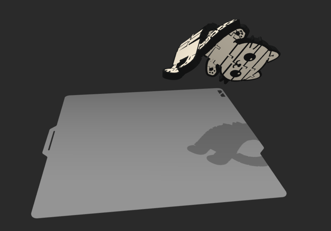 Miniatura 11 do modelo 3D Flexy Chibi Long Cat FLAT MULTICOLOR version