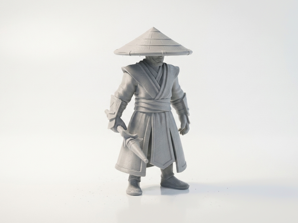 Raiden Warrior Figurine Gaming Collectible 3D Printable
