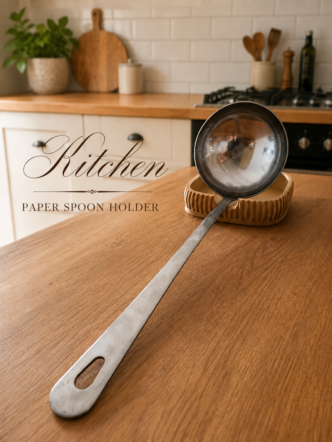 Japandi Spoon Holder - Squared