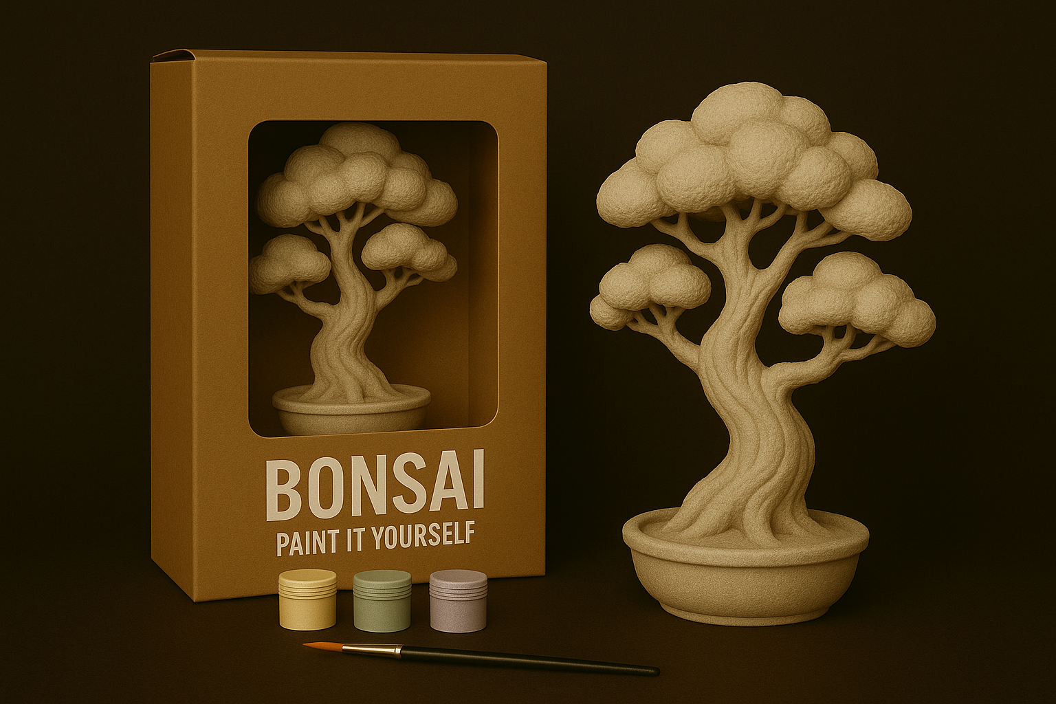 Bonsai – Paint-It-Yourself 3D model thumbnail