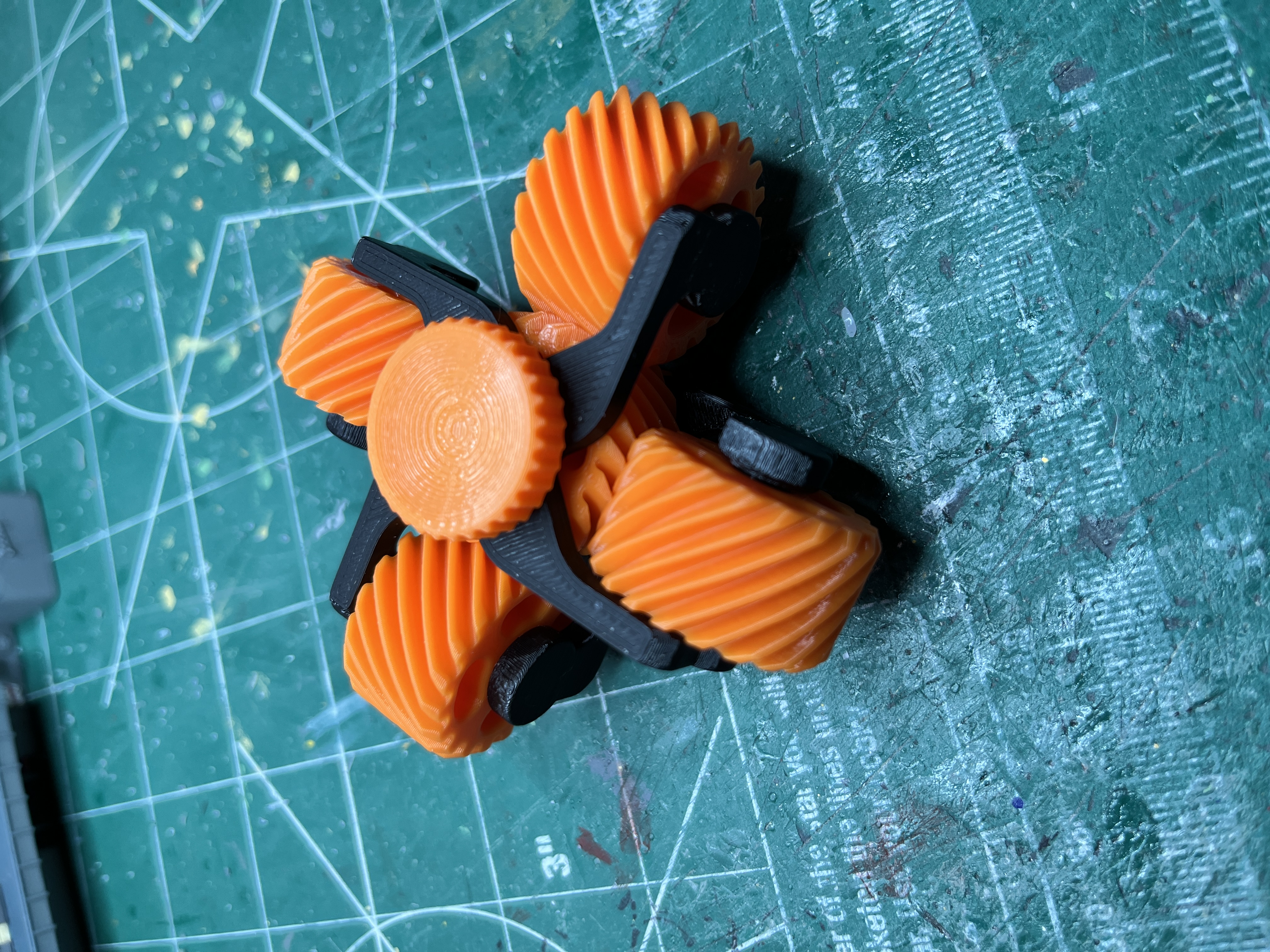 Updated quad spinner shaft