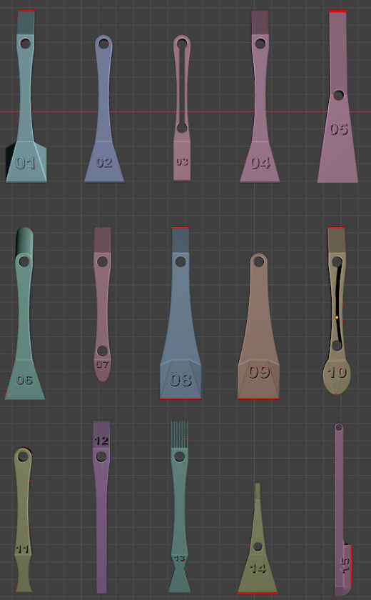 Spatulas, Scrapers, and Thermal paste spreaders