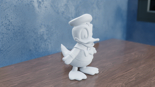 Miniatura 3 do modelo 3D Plush Donald Duck
