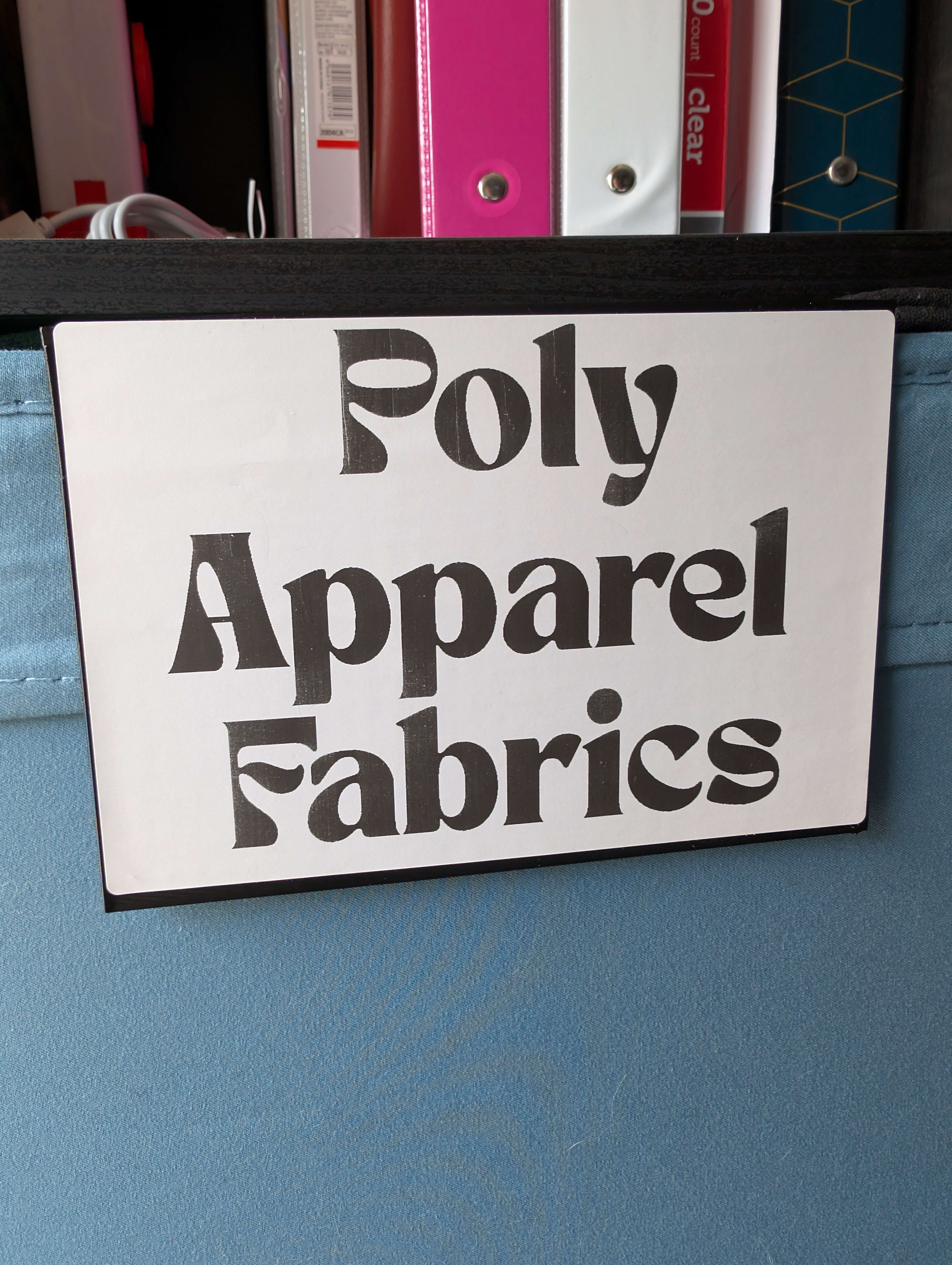 Slip On Label for Cloth Storage Cubes